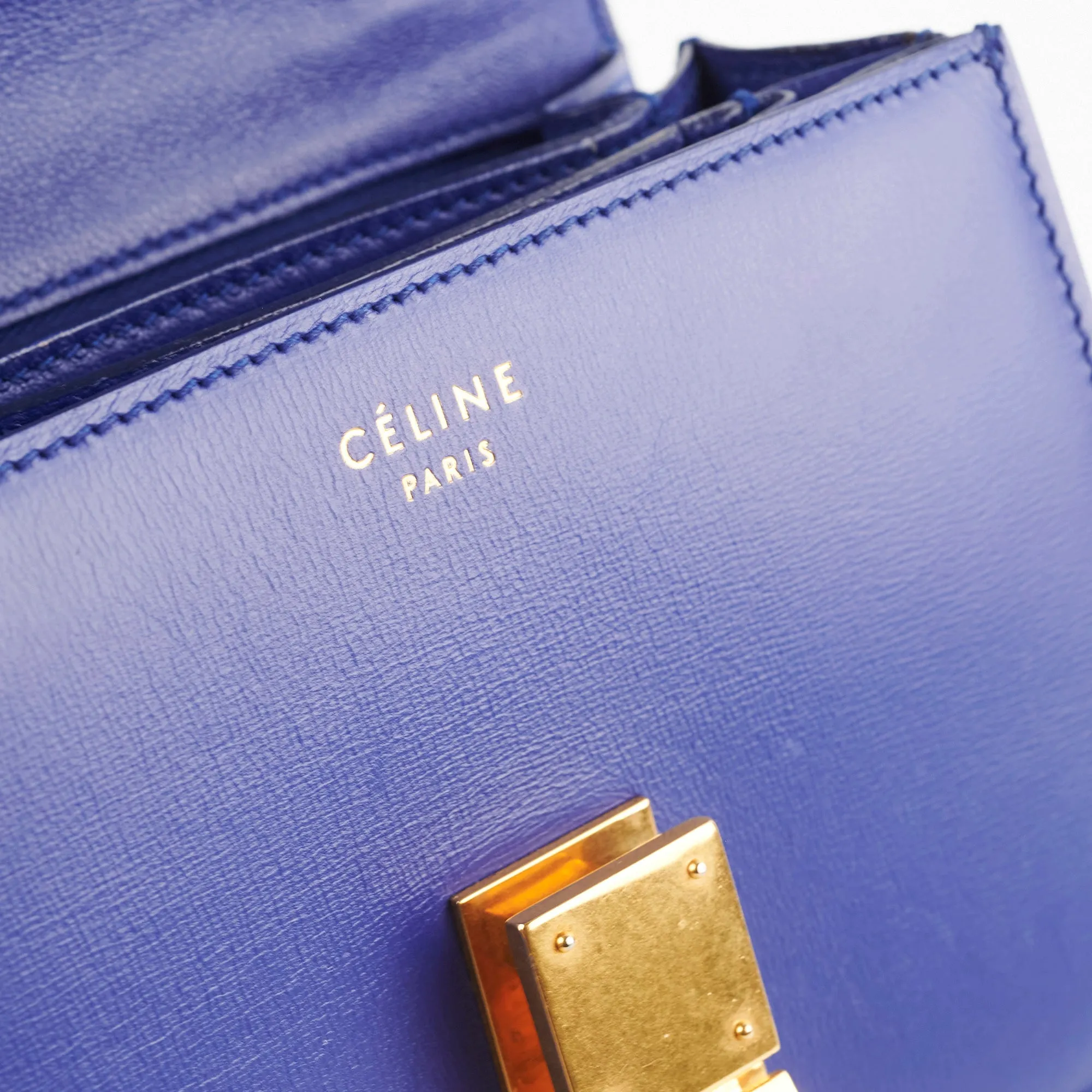 Celine Small Blue Box Crossbody Bag