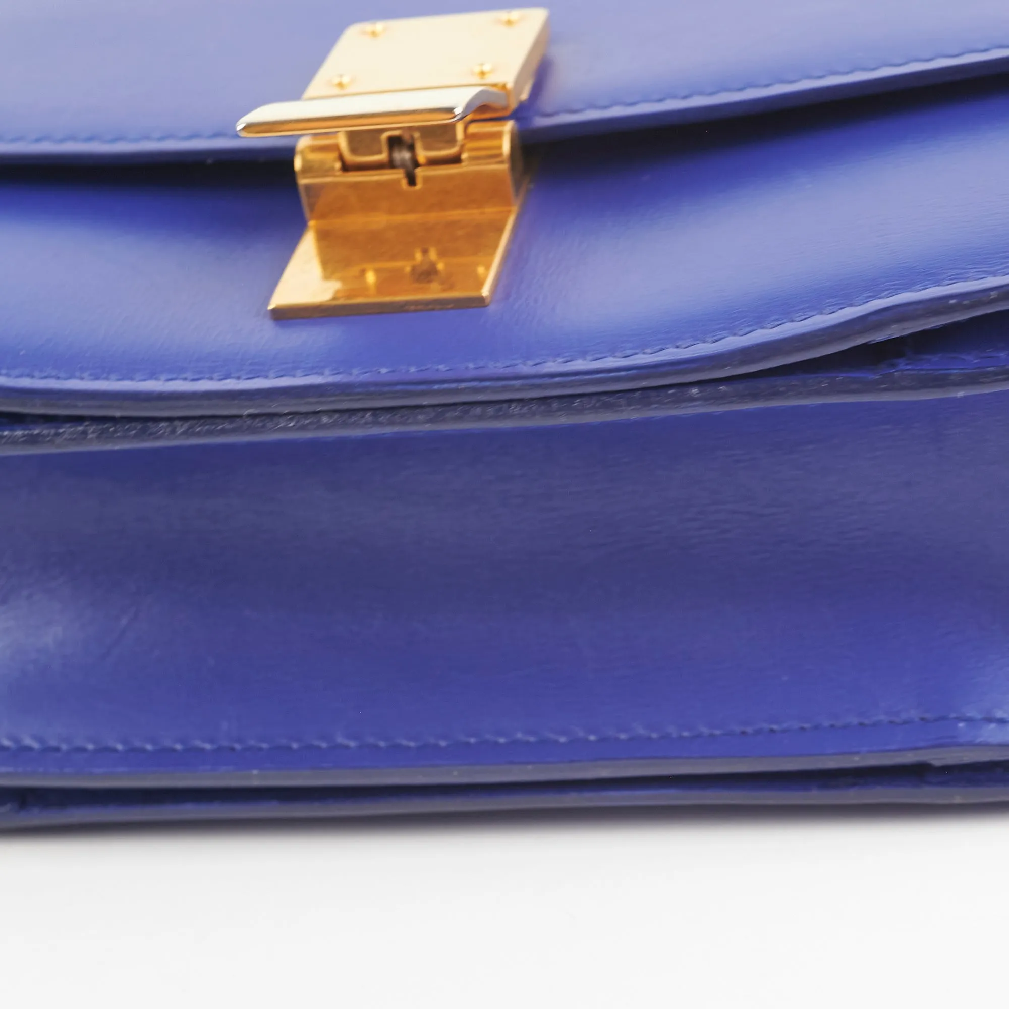 Celine Small Blue Box Crossbody Bag