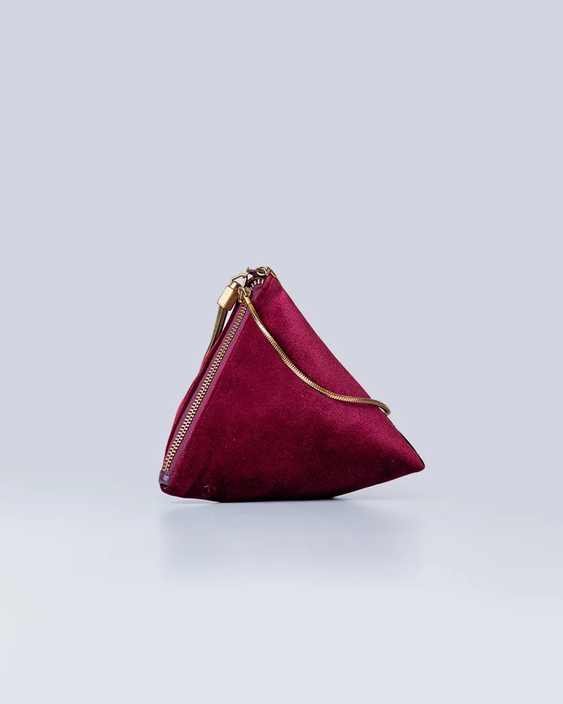 CHARLES & KEITH VELVET CLUTCH BAG