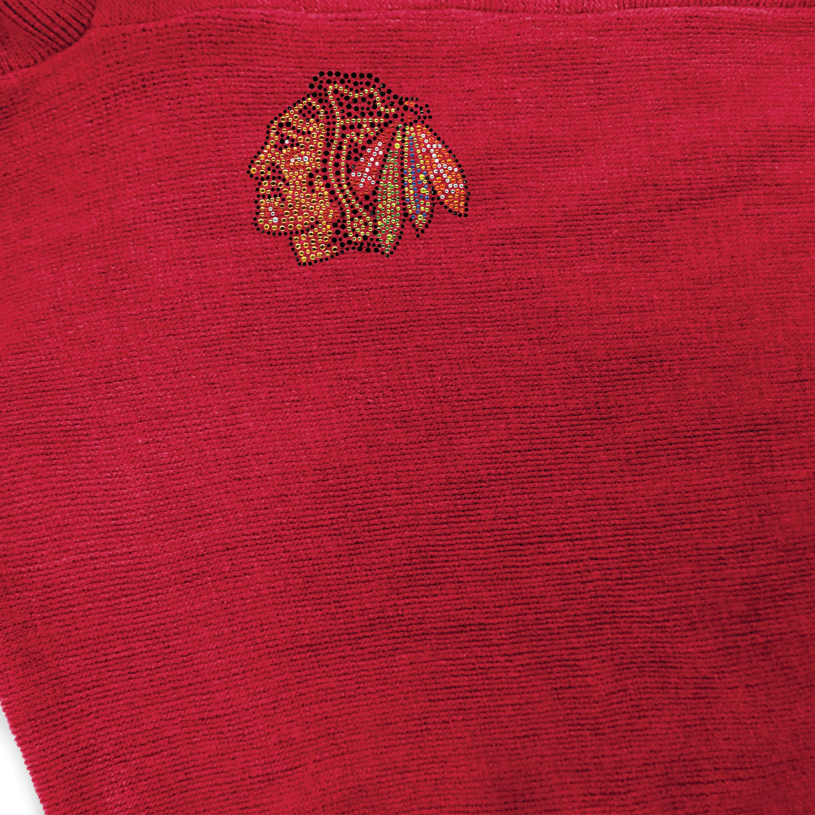 Chicago Blackhawks Crystal Knit Poncho