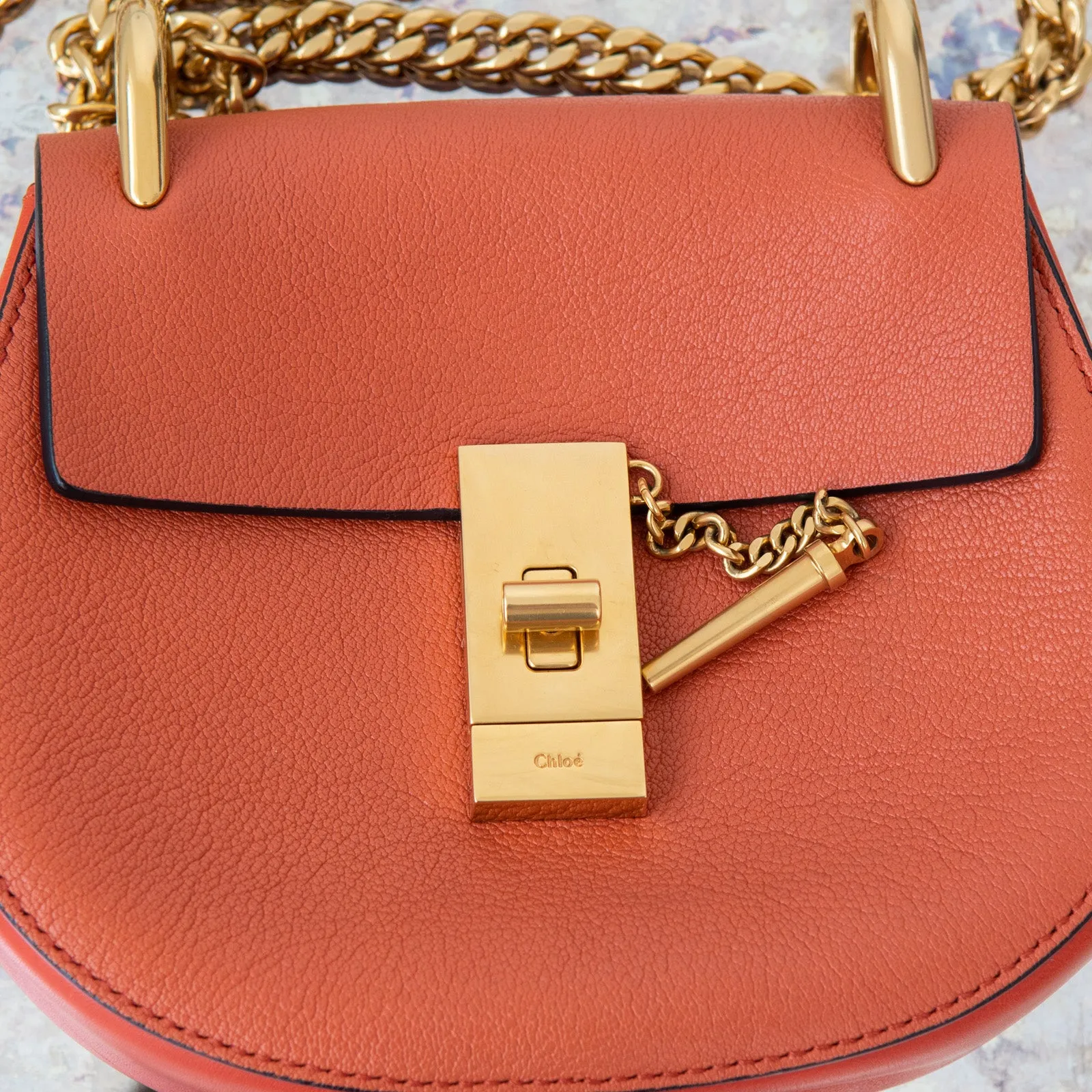 Chloe Caramel Drew Leather Bag