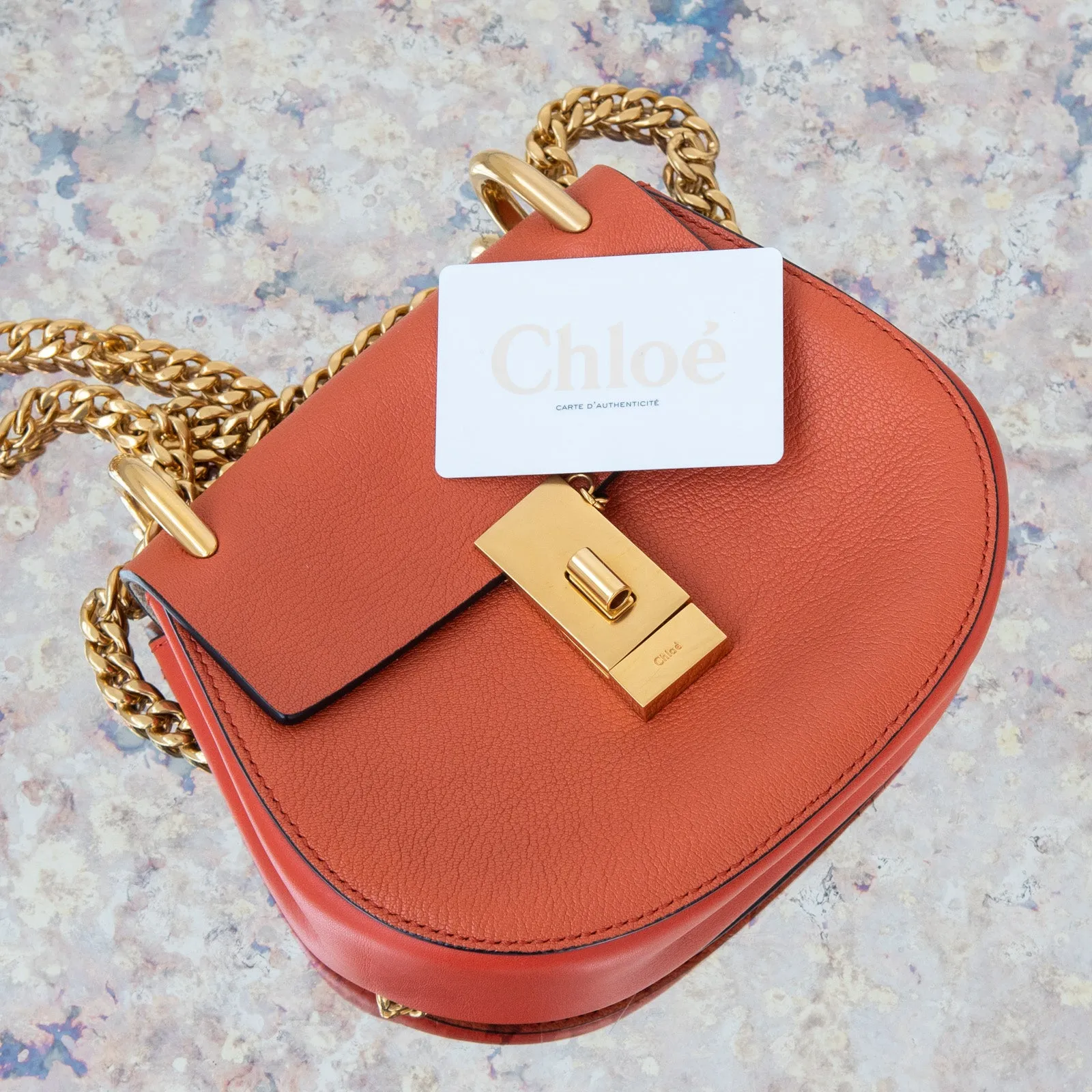 Chloe Caramel Drew Leather Bag