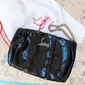 Christian Louboutin Black Patent Clutch Bag