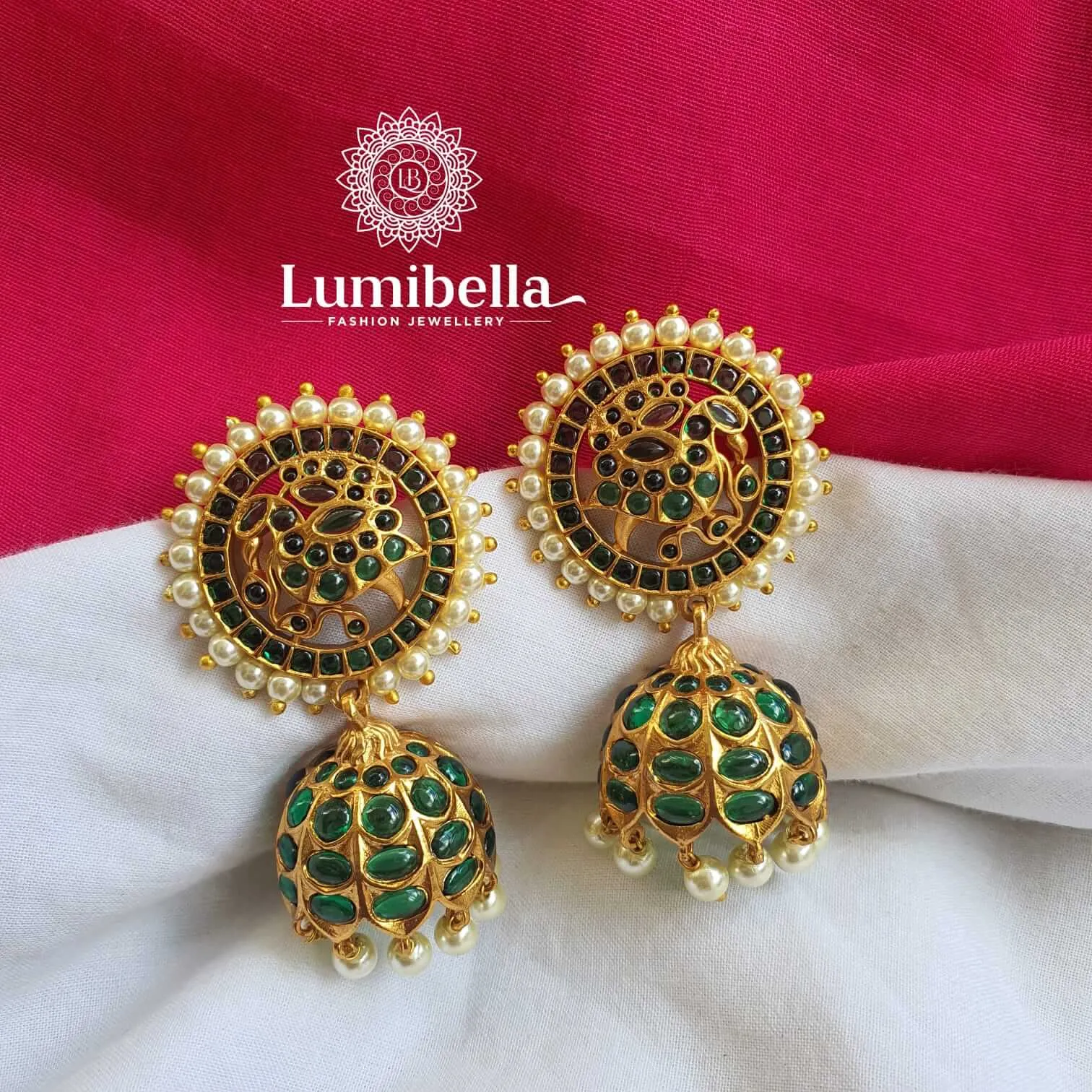 Circle Kempu Jhumkis