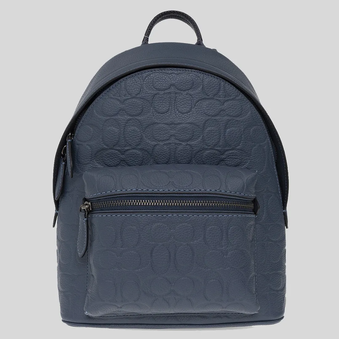 COACH Charter Backpack 24 In Signature Leather Denim CH762