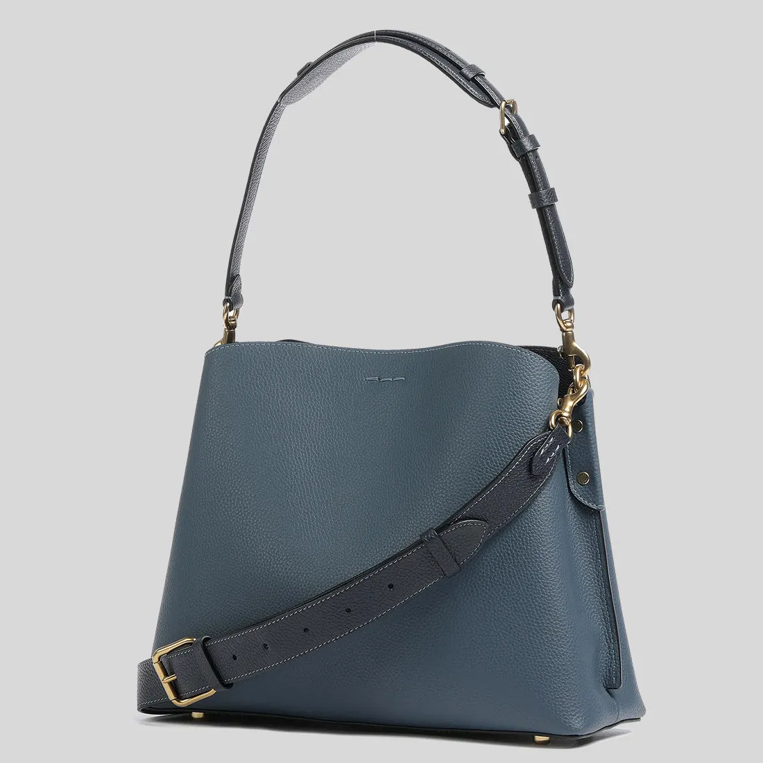 COACH Willow Shoulder Bag In Colorblock Denim C2590