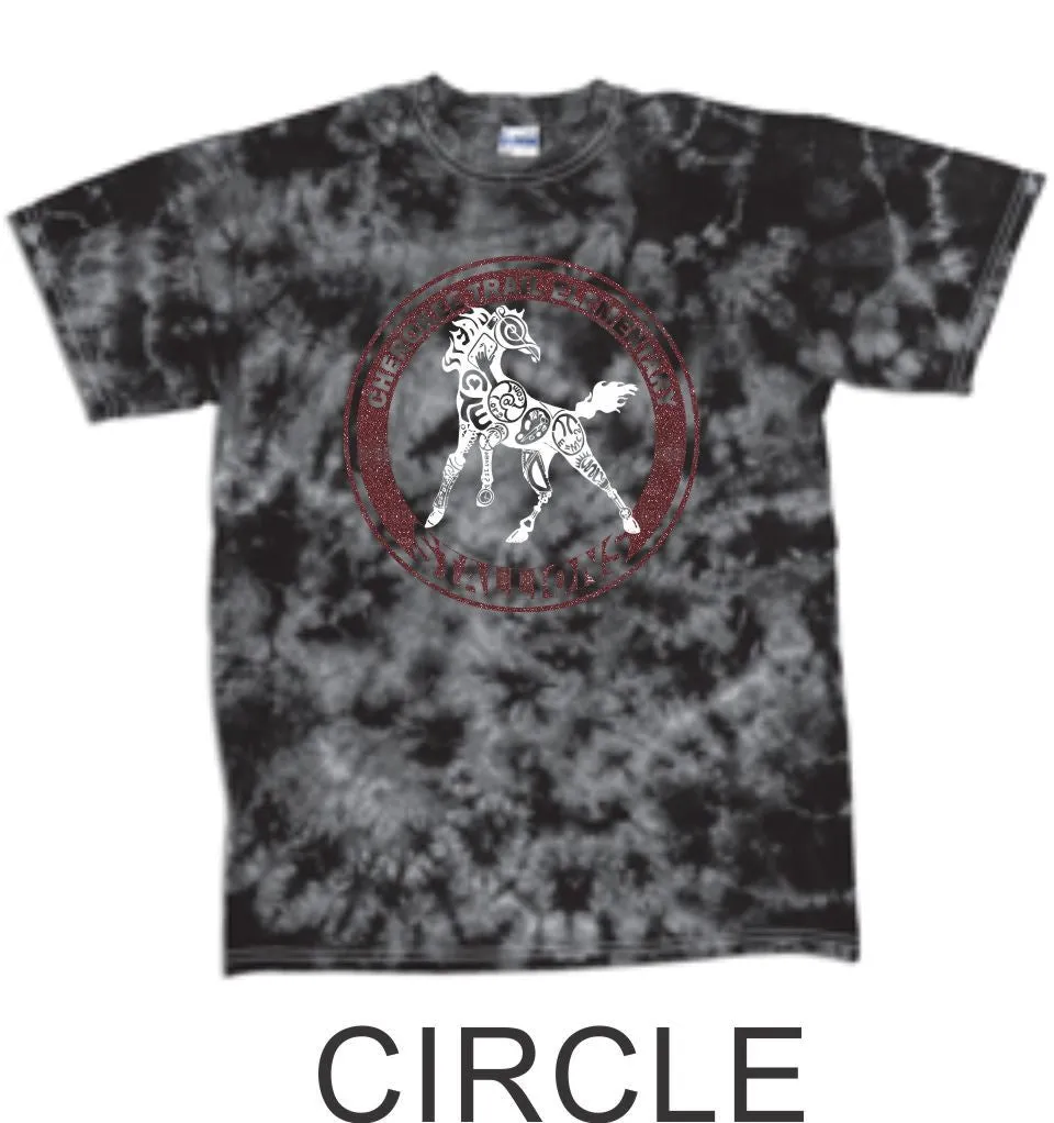 CTE Glitter Black Tie Dye T-Shirt- 5 Designs