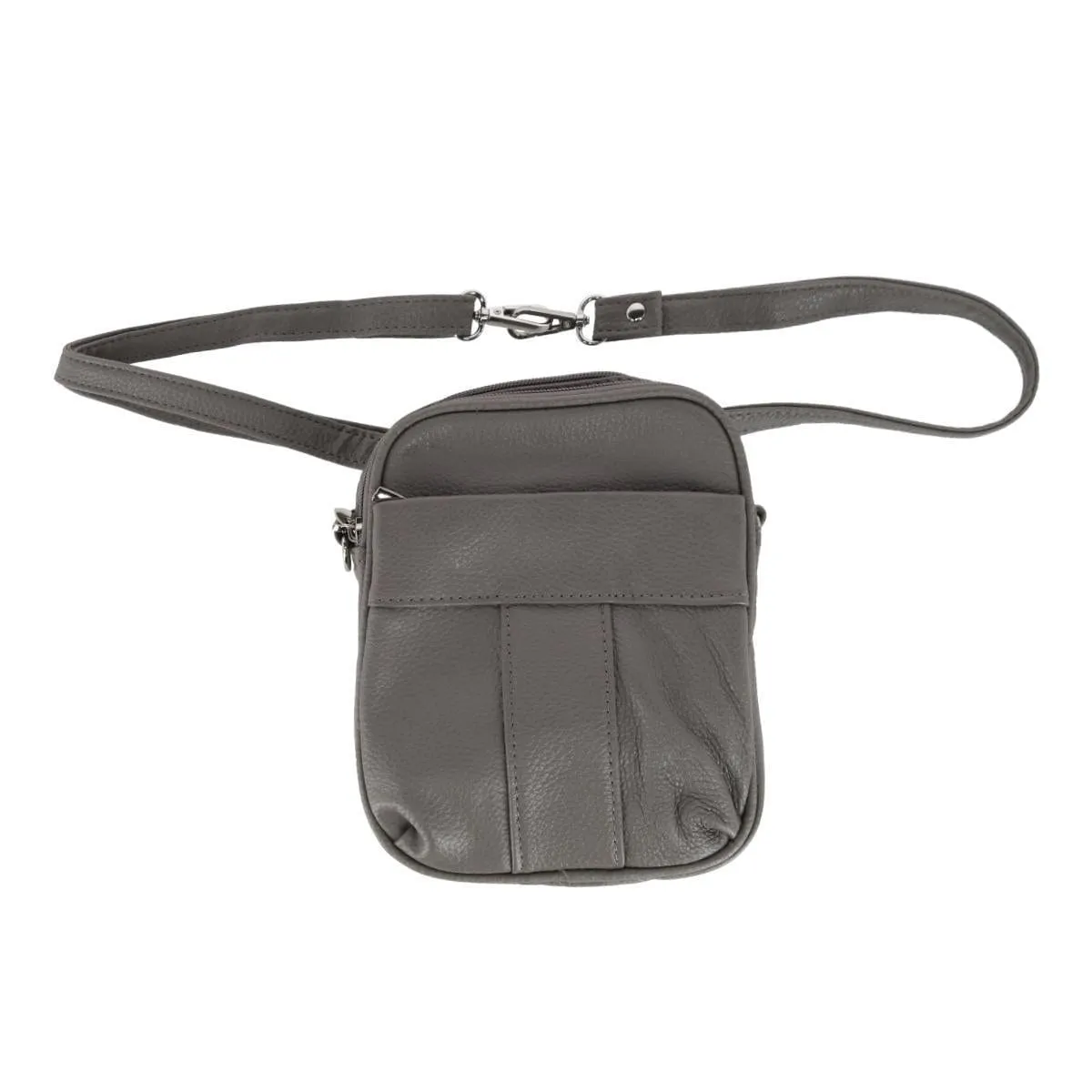 CTM® Cowhide Convertible Crossbody Waist pack