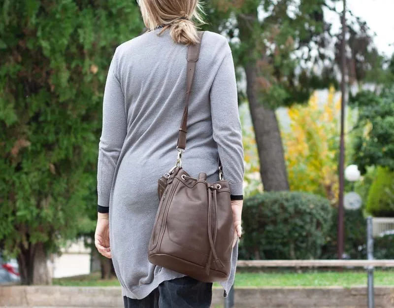 Danae bag - Terra brown leather