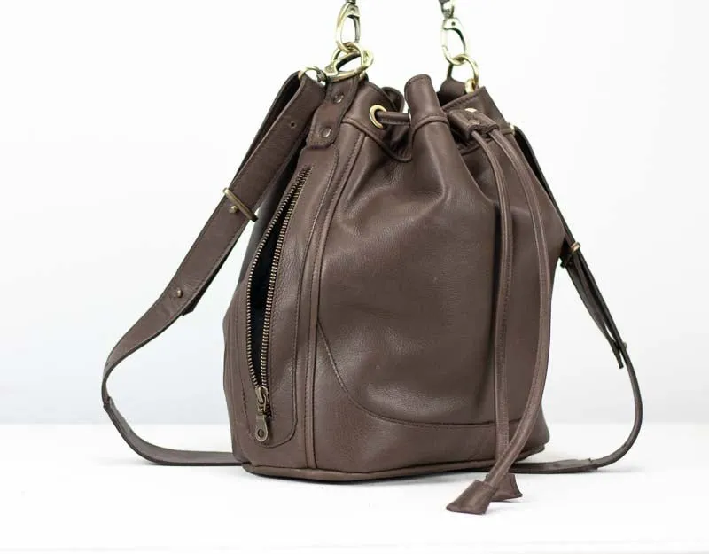 Danae bag - Terra brown leather