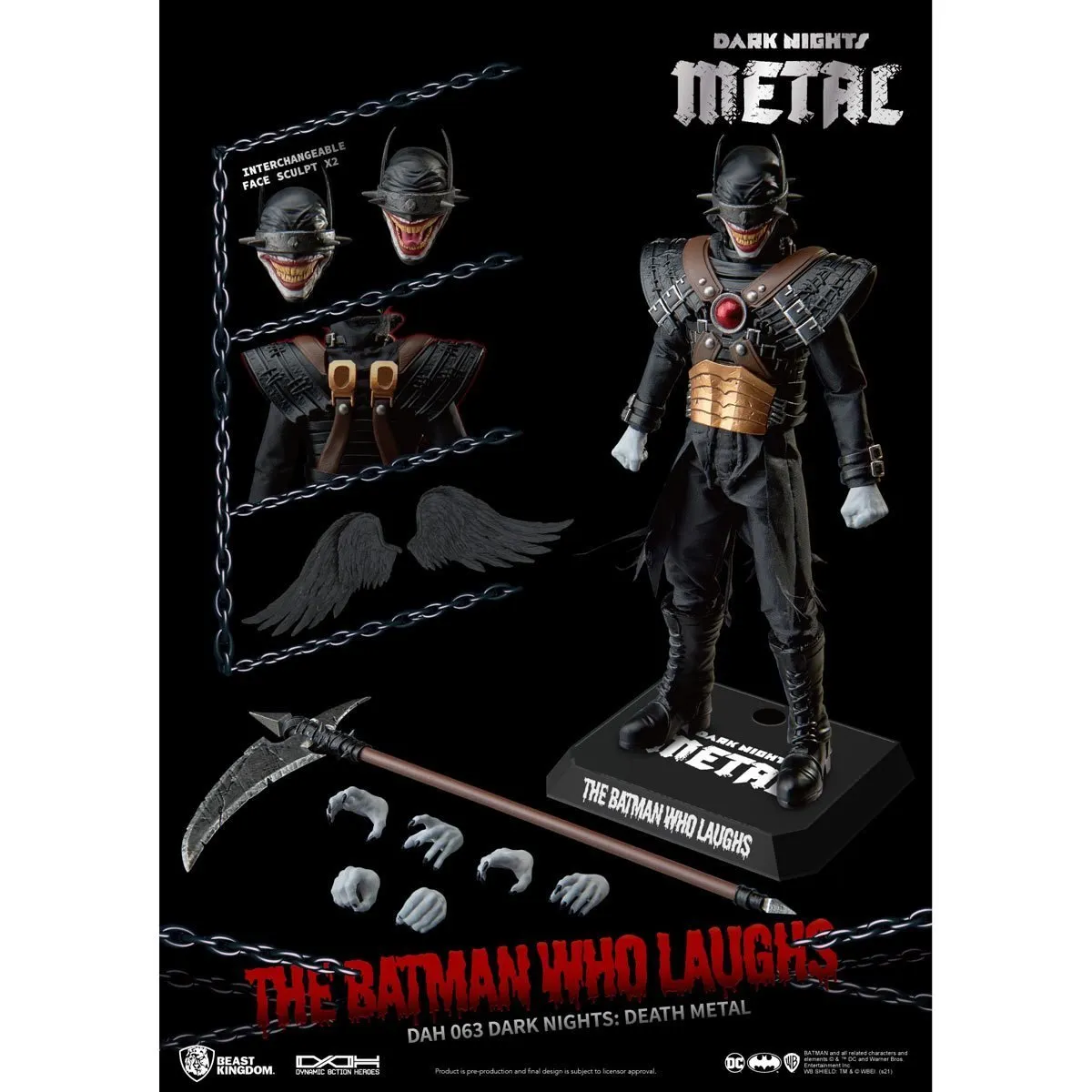 Dark Knights Metal Dynamic 8ction Heroes DAH-063 Batman Who Laughs