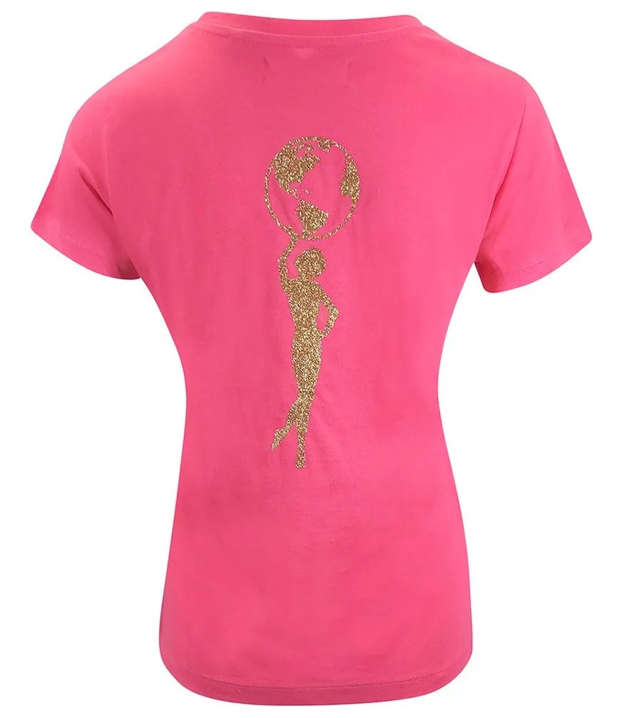 Designing Hollywood  X Madison Maison™ Cotton Fuchsia Star Lady  T Shirt