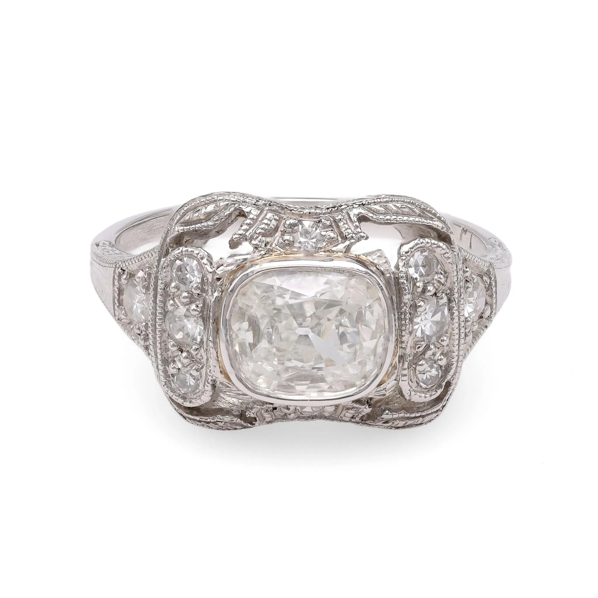 Edwardian Cushion Diamond Ring