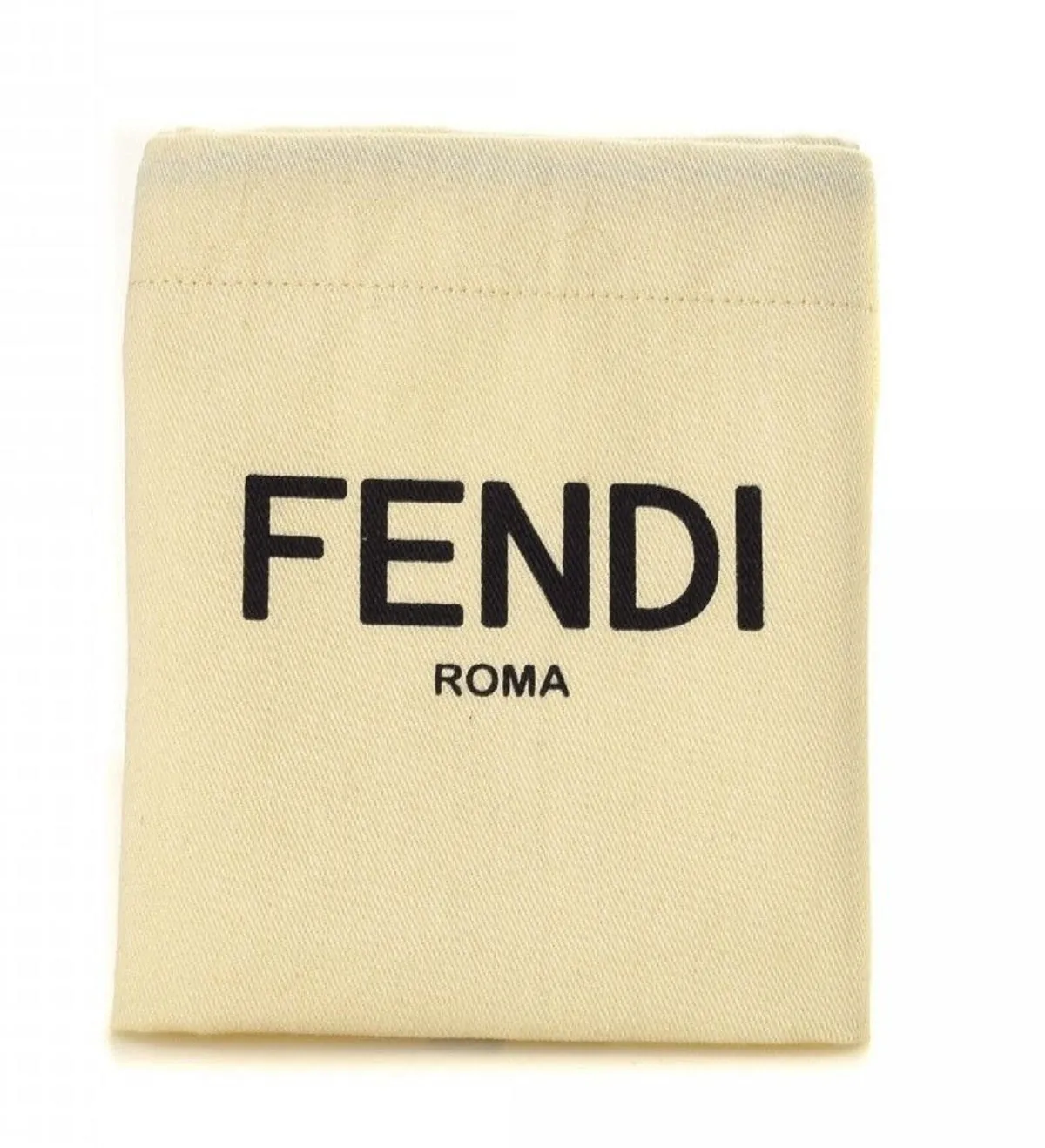 Fendi First Tortora Gray Leather Nano Micro Charm Pouch Bag