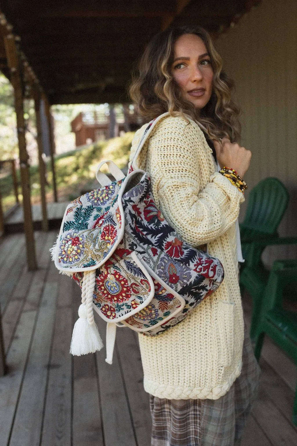 Geneva Beaded Backpack - Multi