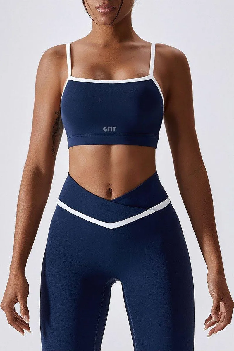 GFIT® Splicing and Contrasting colors Gym Set For Women