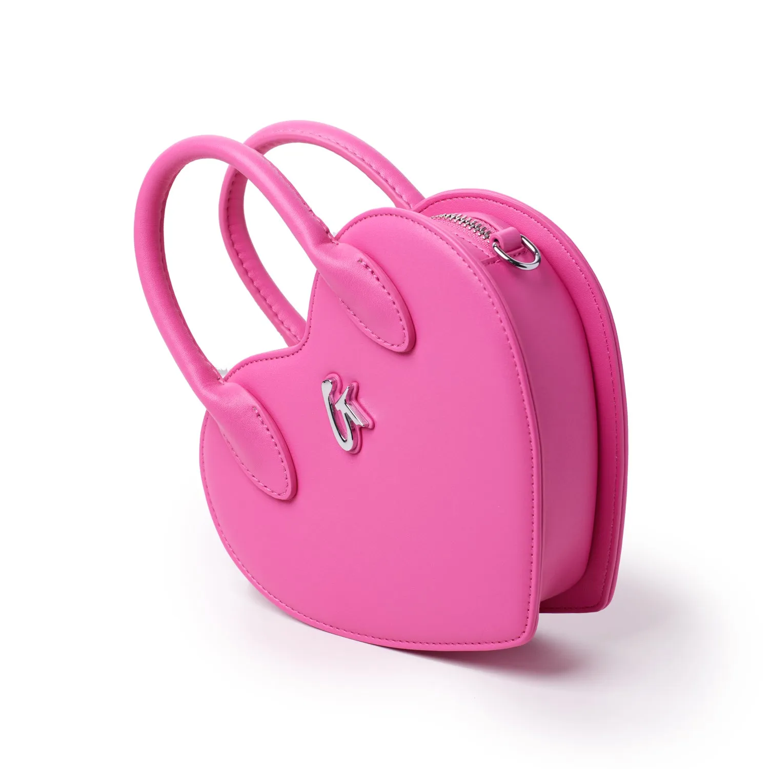 GLAM-AHOLIC PINK HEART BAG