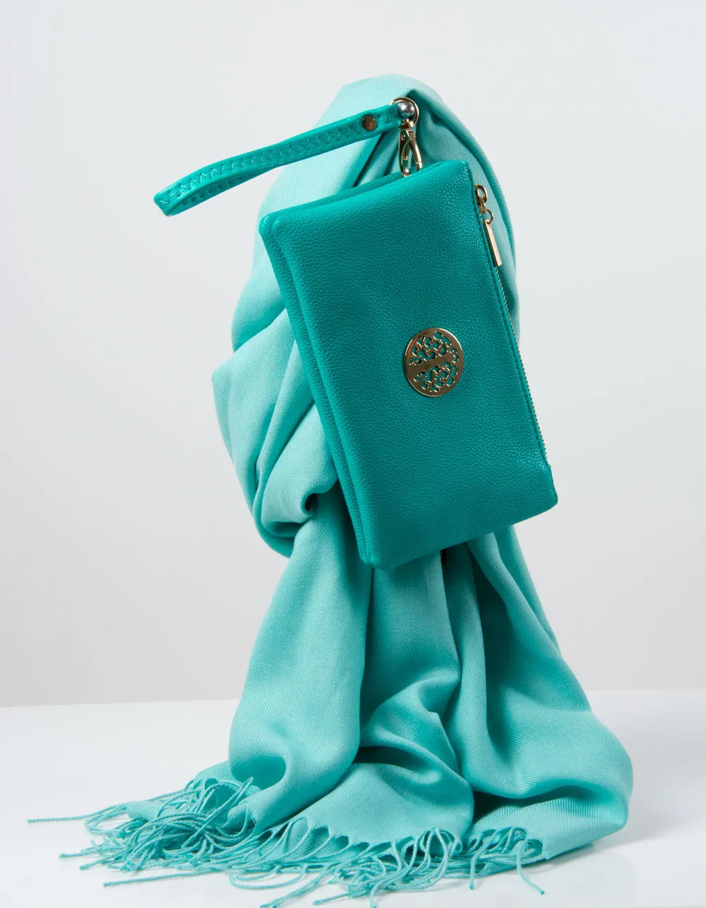 Green Blue Clutch Bag | Toni