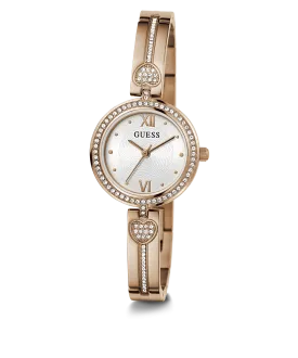 GUESS Ladies Rose Gold Tone Analog Watch