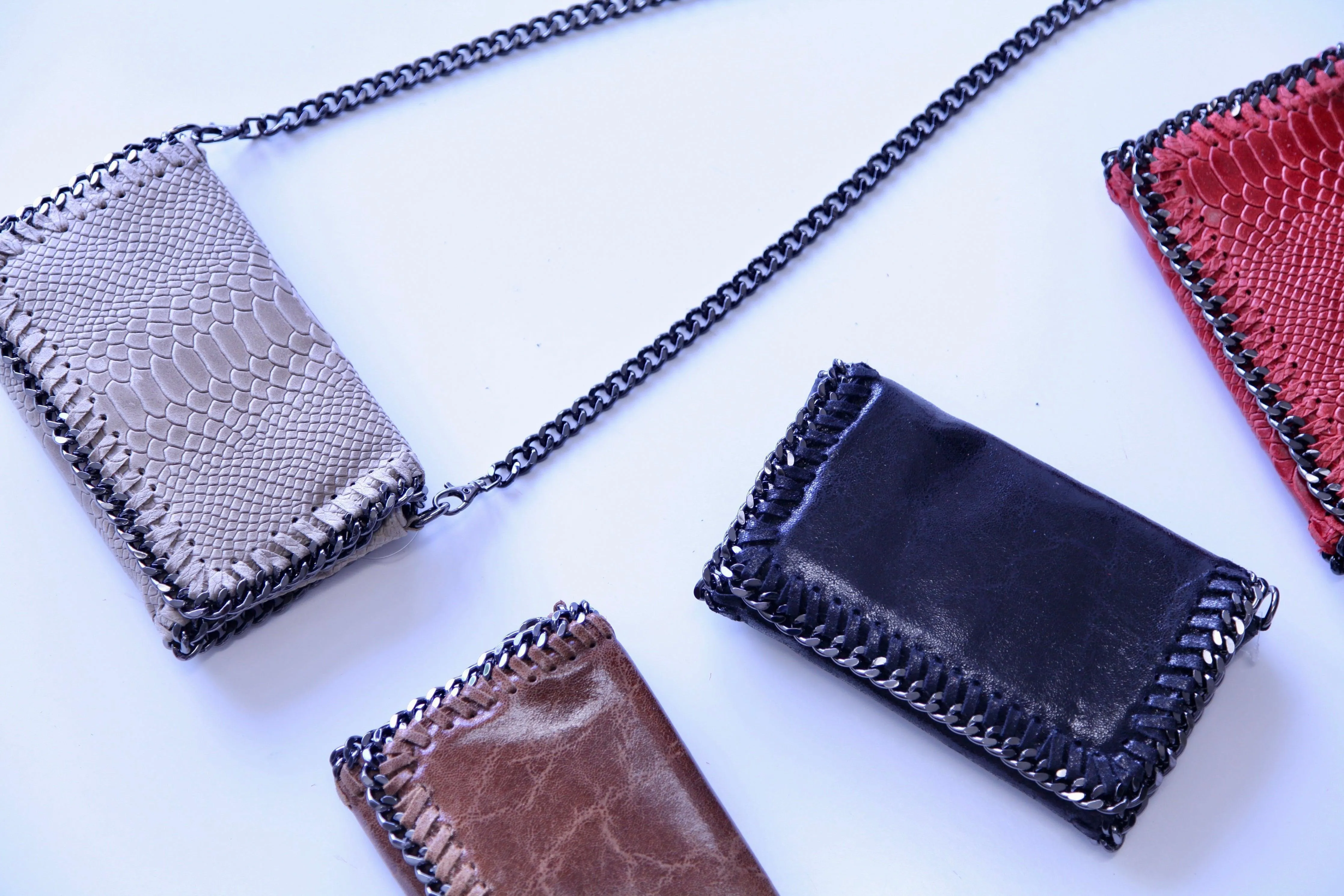 Gunmetal Chain Crossbody/Clutch