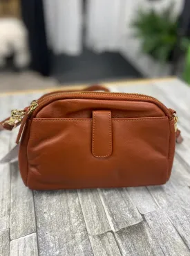 Handbag Oval Top Twin - Caramel