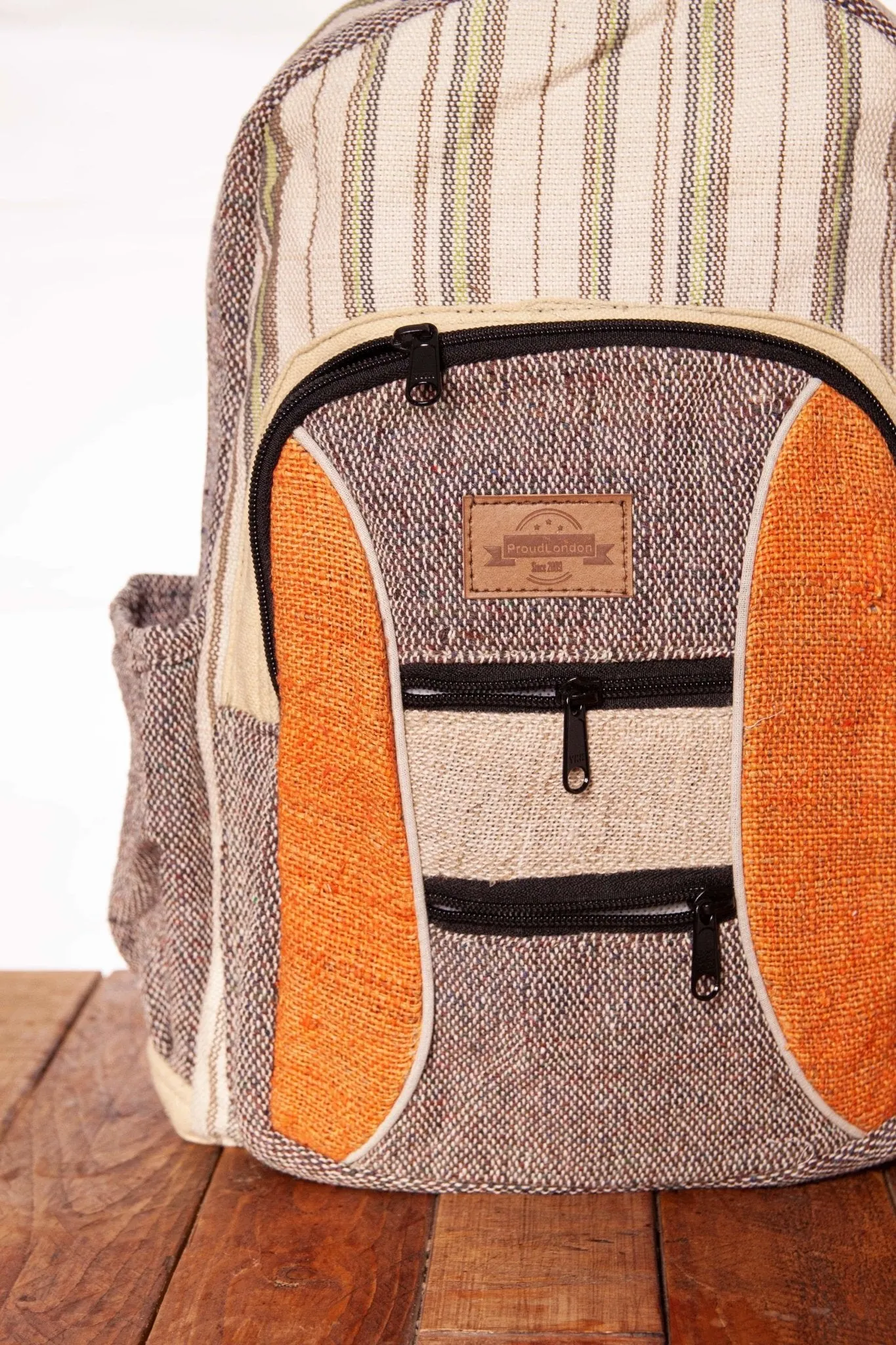 Hemp Backpack || Handmade || Sustainable Vegan Line || Mimosa