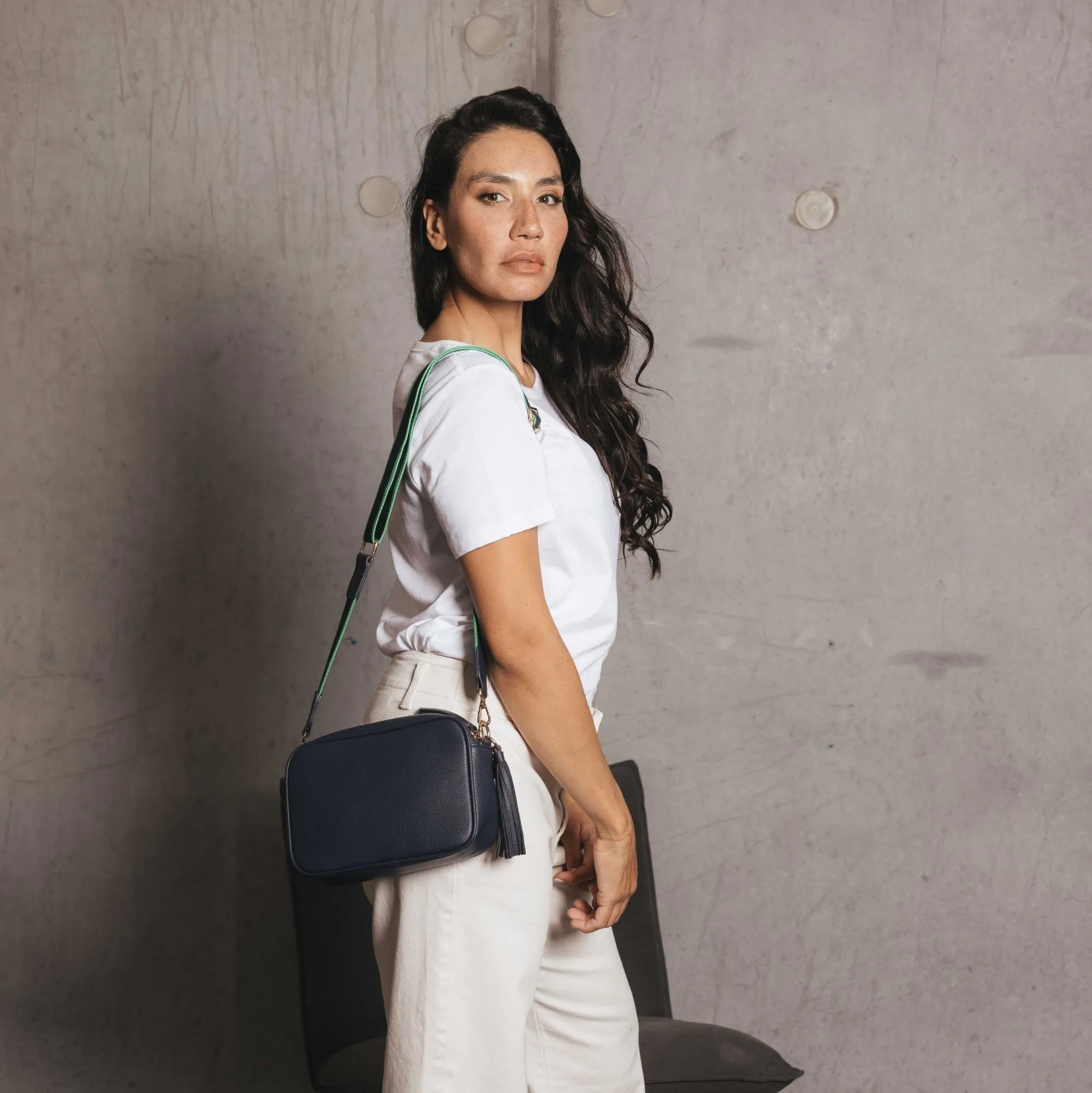 Indie Navy Crossbody Bag