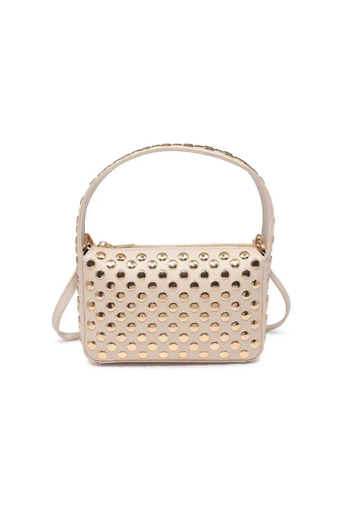 Isabel Studded Crossbody - Oatmilk