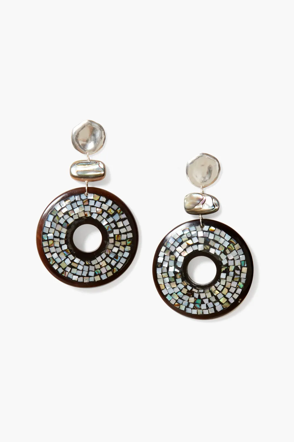 Isabella Earrings Abalone Mix