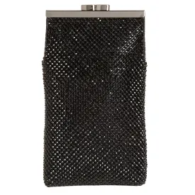 Jessica Mc Clintock Women's Black Diamond Clutch