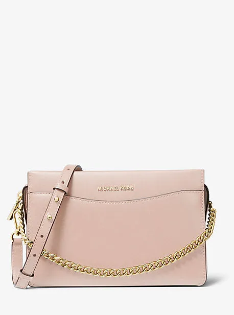 Jet Set Large Leather Chain Crossbody Bag