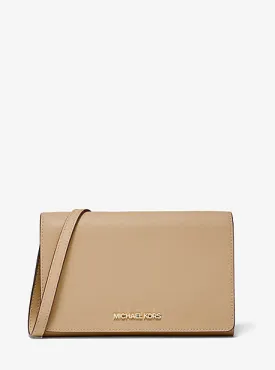 Jet Set Large Saffiano Leather Convertible Crossbody Bag