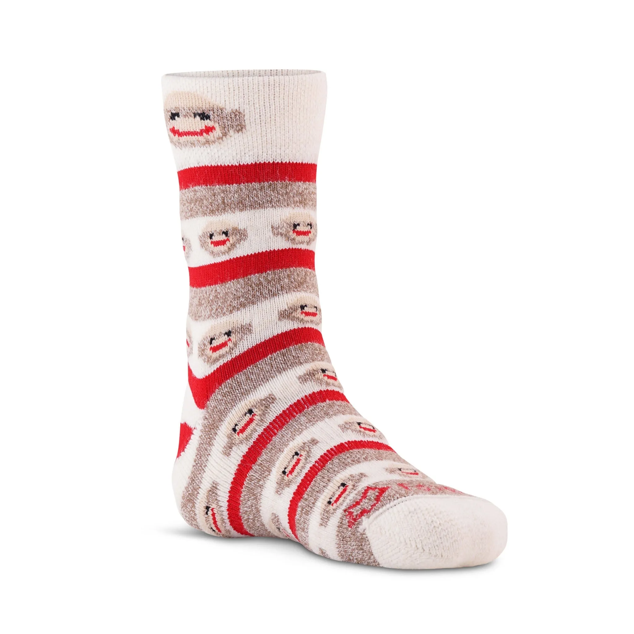 Kid's Monkey Stripe Lightweight Crew Everyday Sock