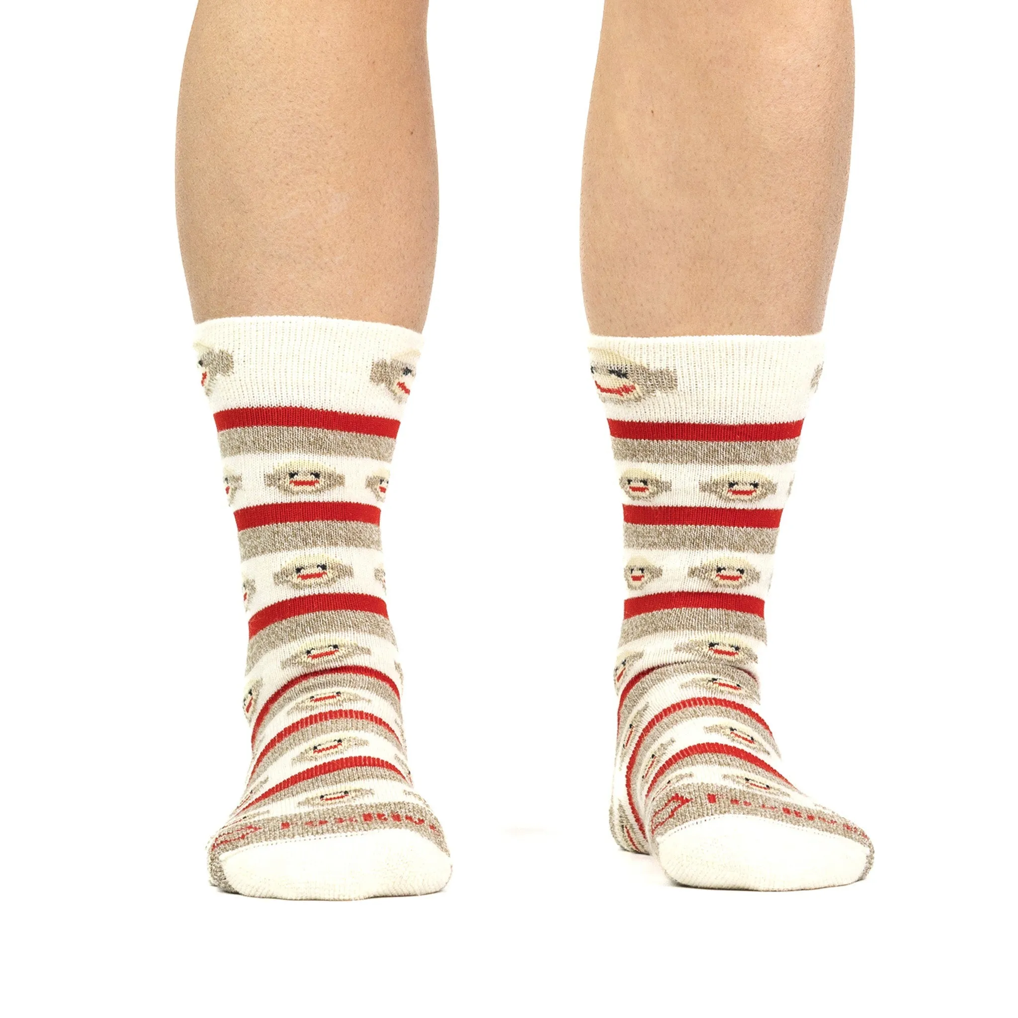 Kid's Monkey Stripe Lightweight Crew Everyday Sock