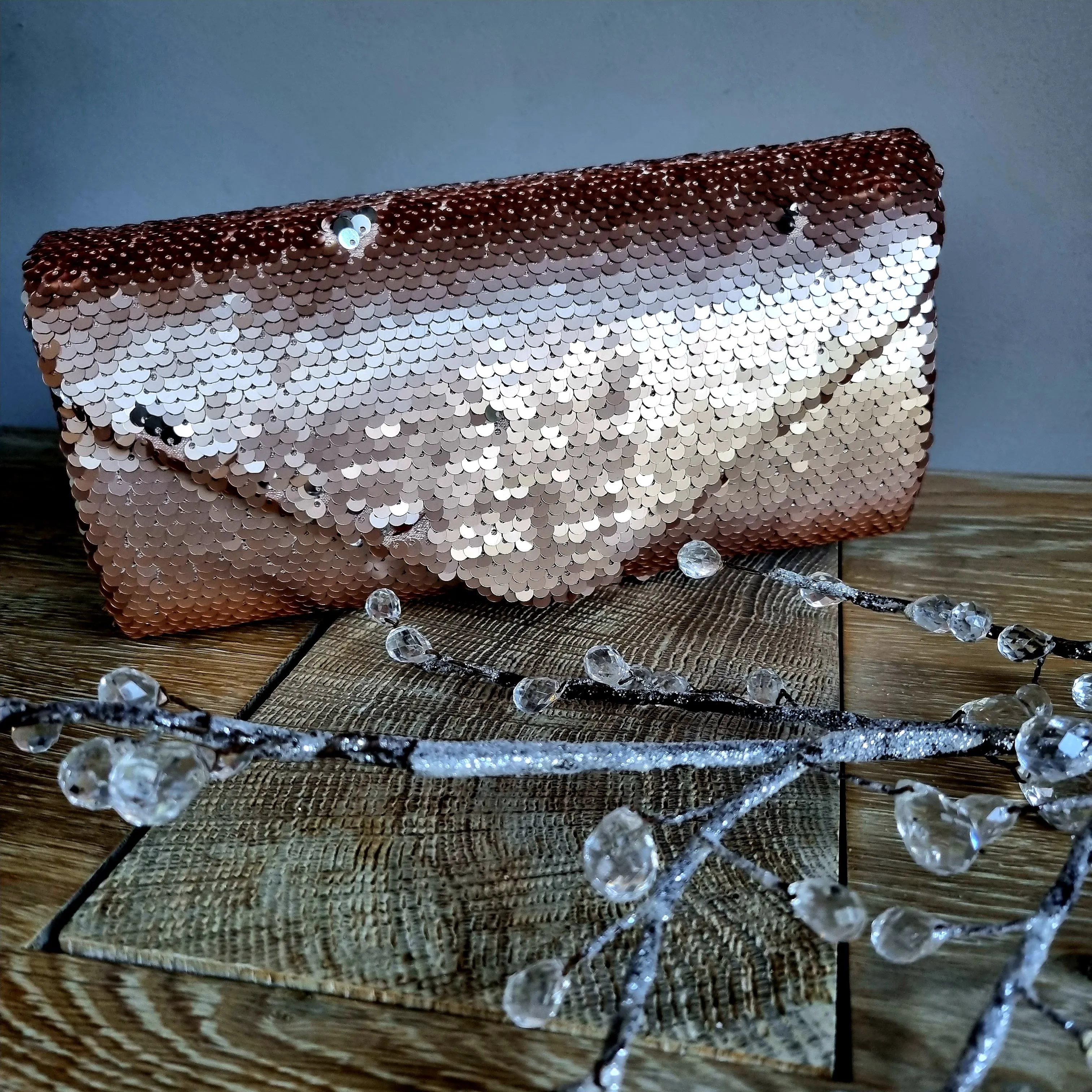 Koko Sequin clutch bag