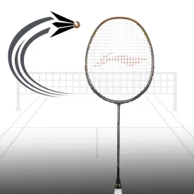 Li-Ning 3D Calibar 900 Professional Badminton Racquet, Gold/Grey