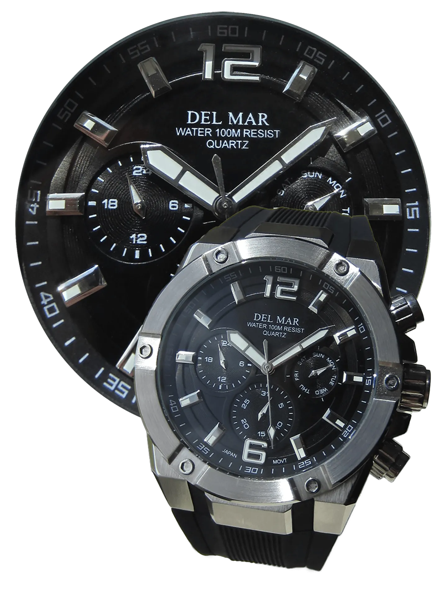 Men's Black Dial Multi-function Watch - #50394