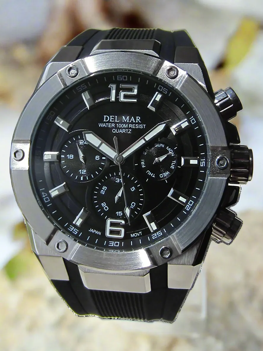 Men's Black Dial Multi-function Watch - #50394