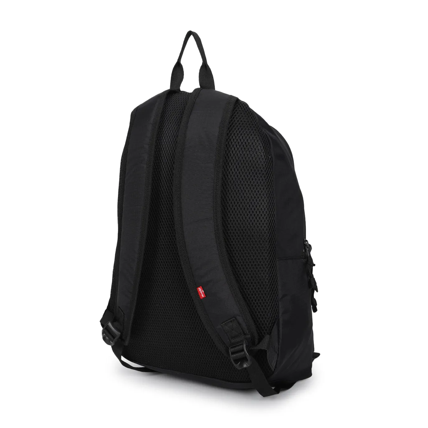 Men's Black Solid Backpack