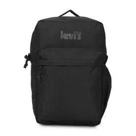 Men's Black Solid Backpack