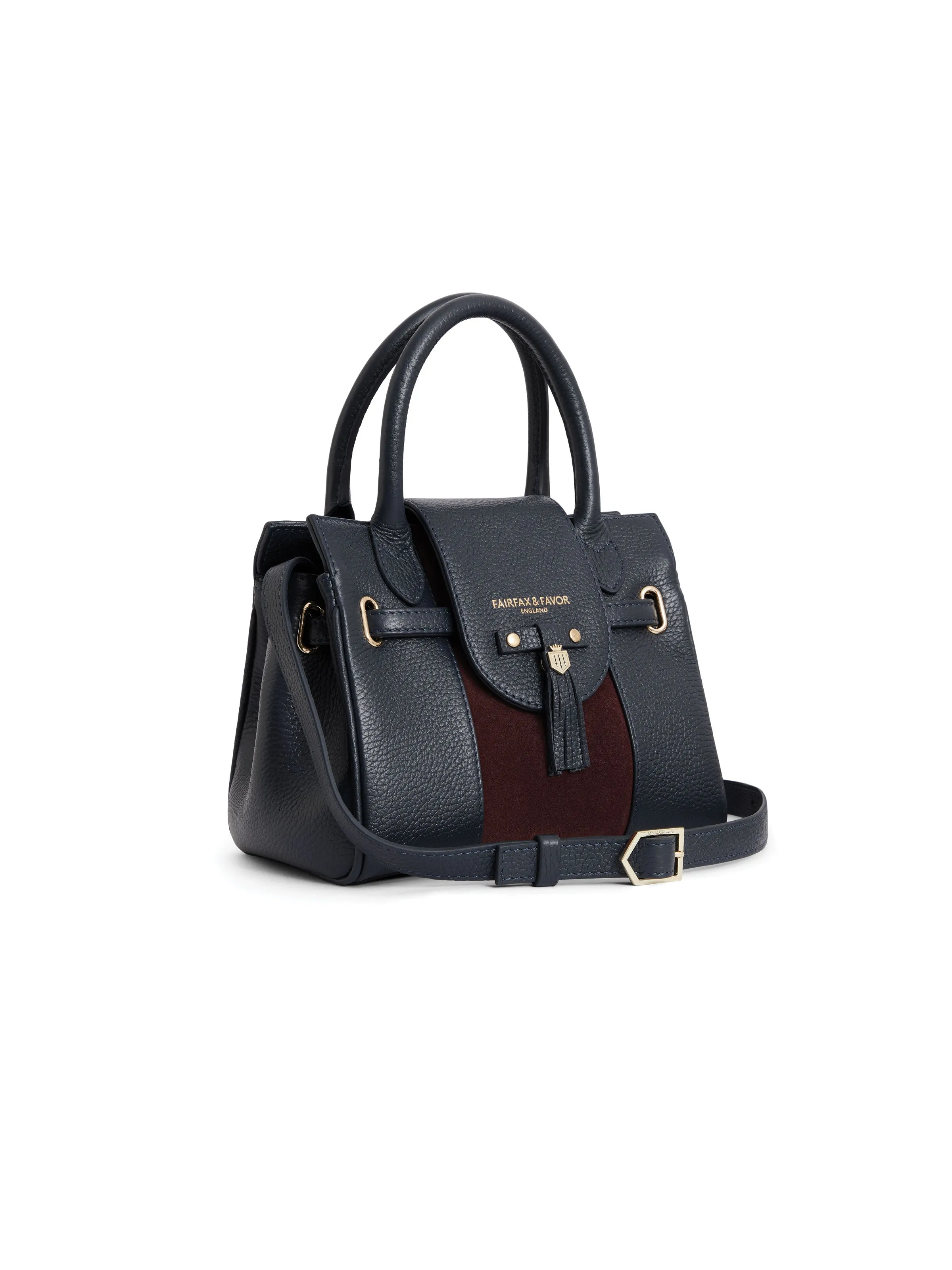 Mini Windsor Handbag - Plum & Navy (Store Exclusive)