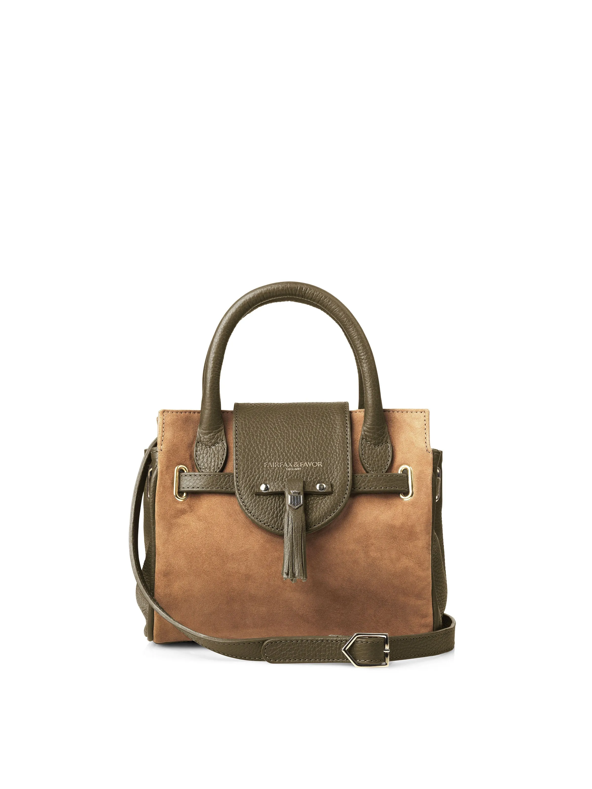 Mini Windsor Handbag - Tan & Olive