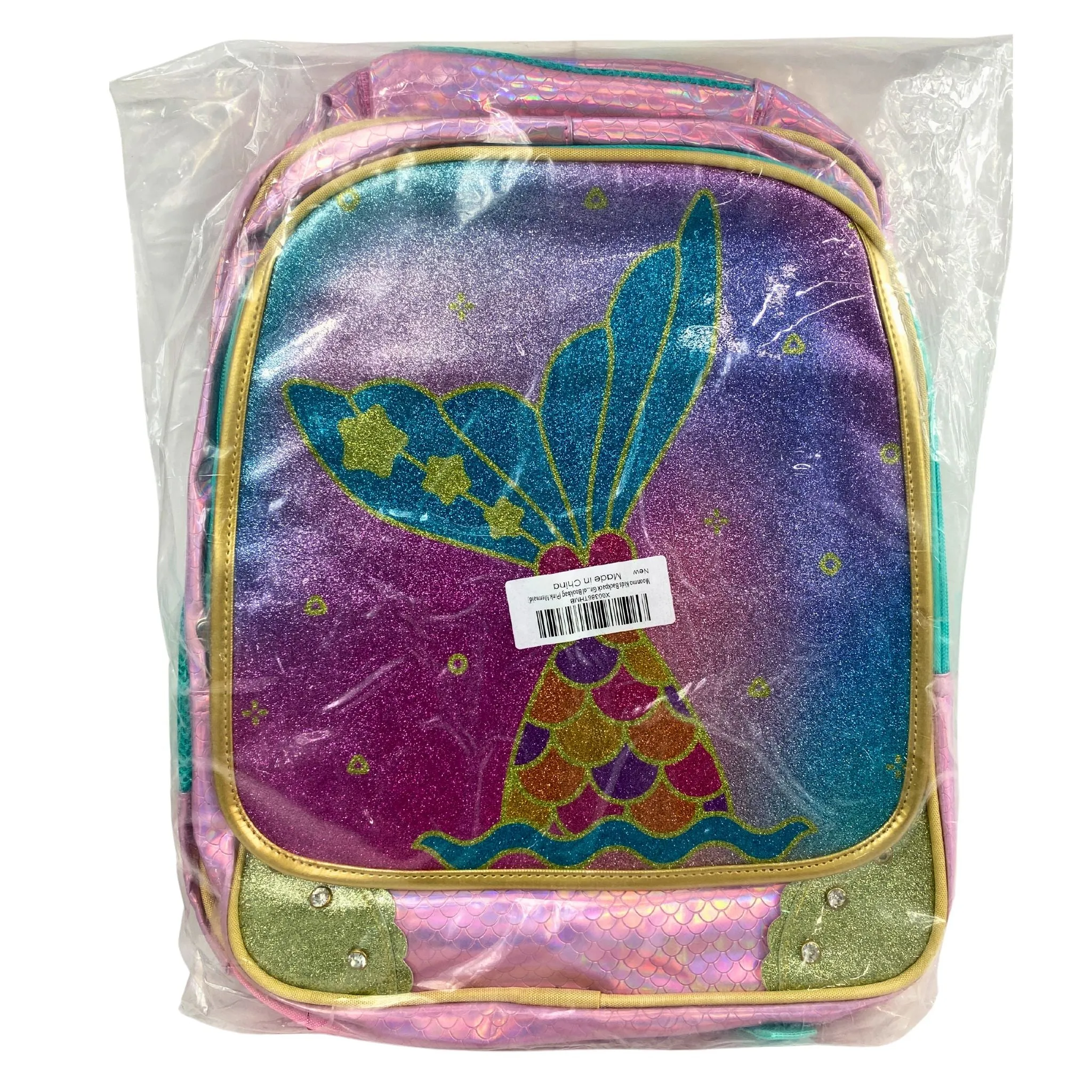 Moonmo Kids Backpack Gir..ol Bookbag (Pink Mermaid) (24 Pcs Lot)