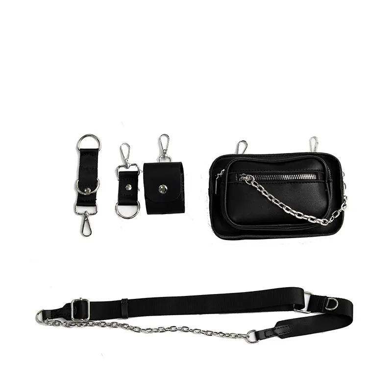 Multi-Pouch Mini Crossbody Bag