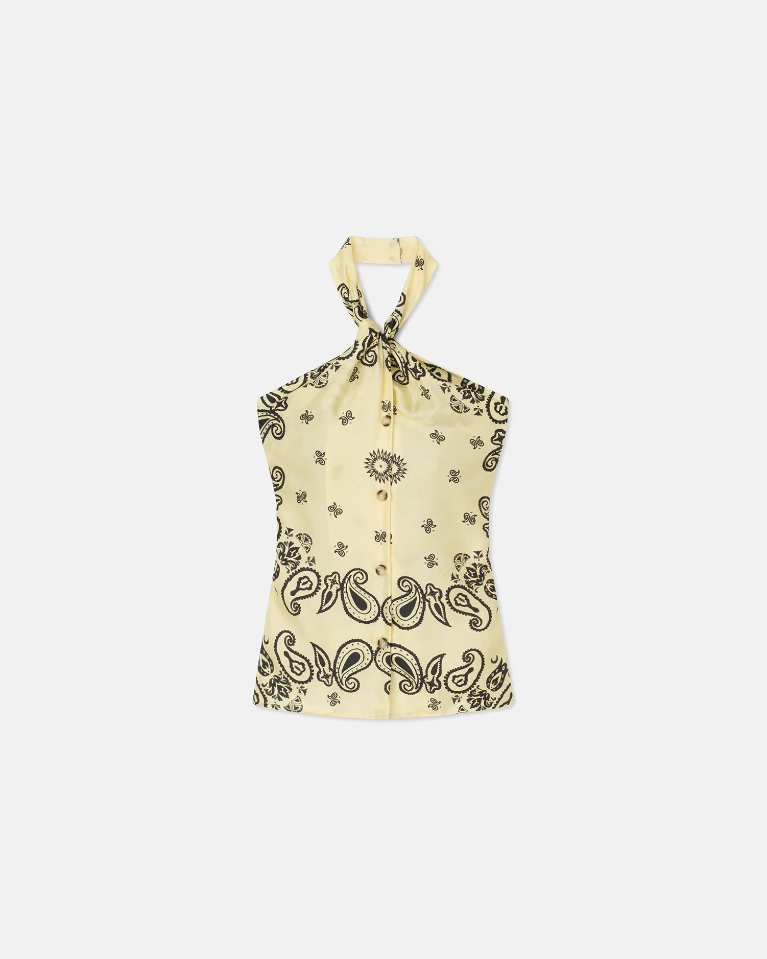 Neline - Sale Printed Silk-Twill Top - Bandana Large Scale