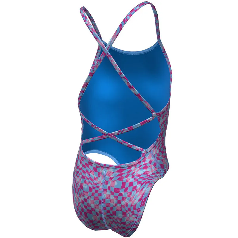 Nike Swim Kid's Charm Multi Print Lace Up Back