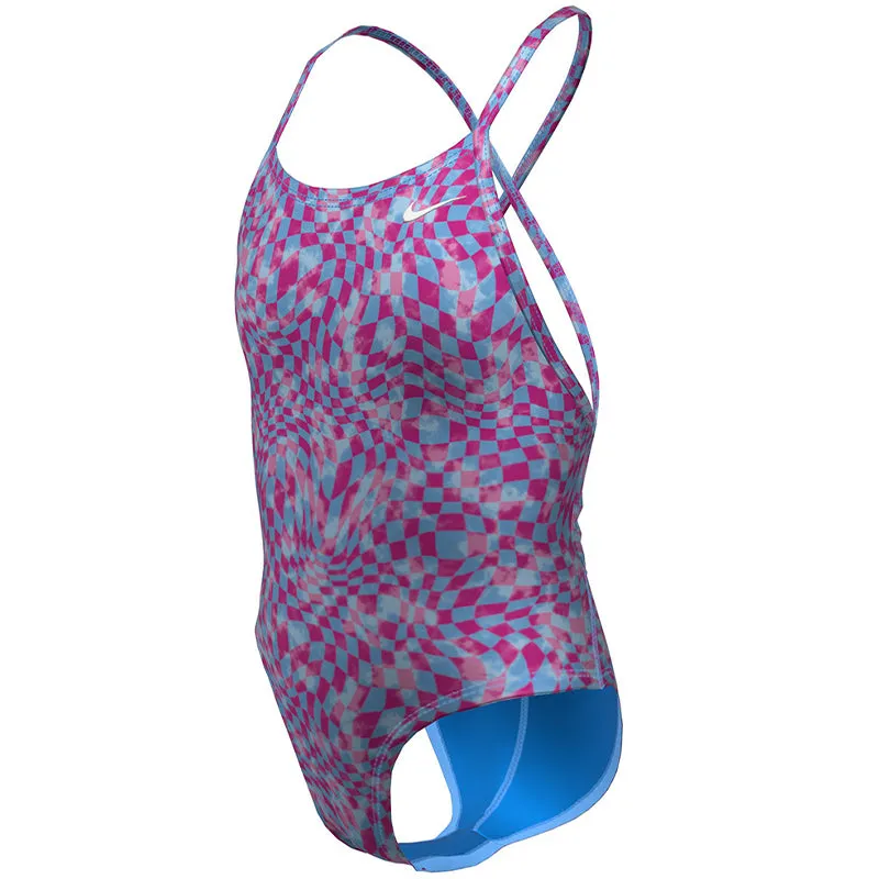 Nike Swim Kid's Charm Multi Print Lace Up Back