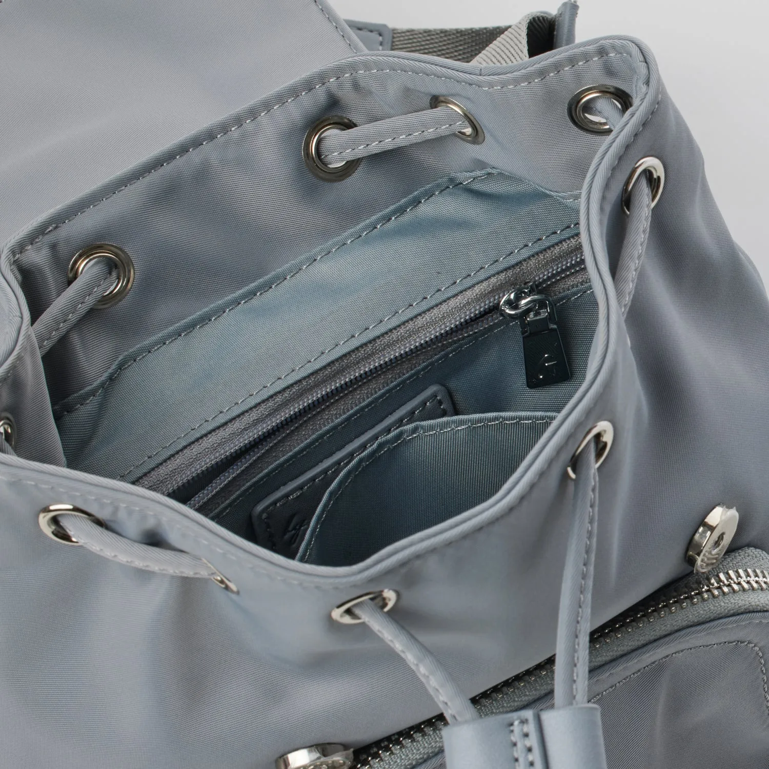 NYLON MINI BACKPACK GRAY