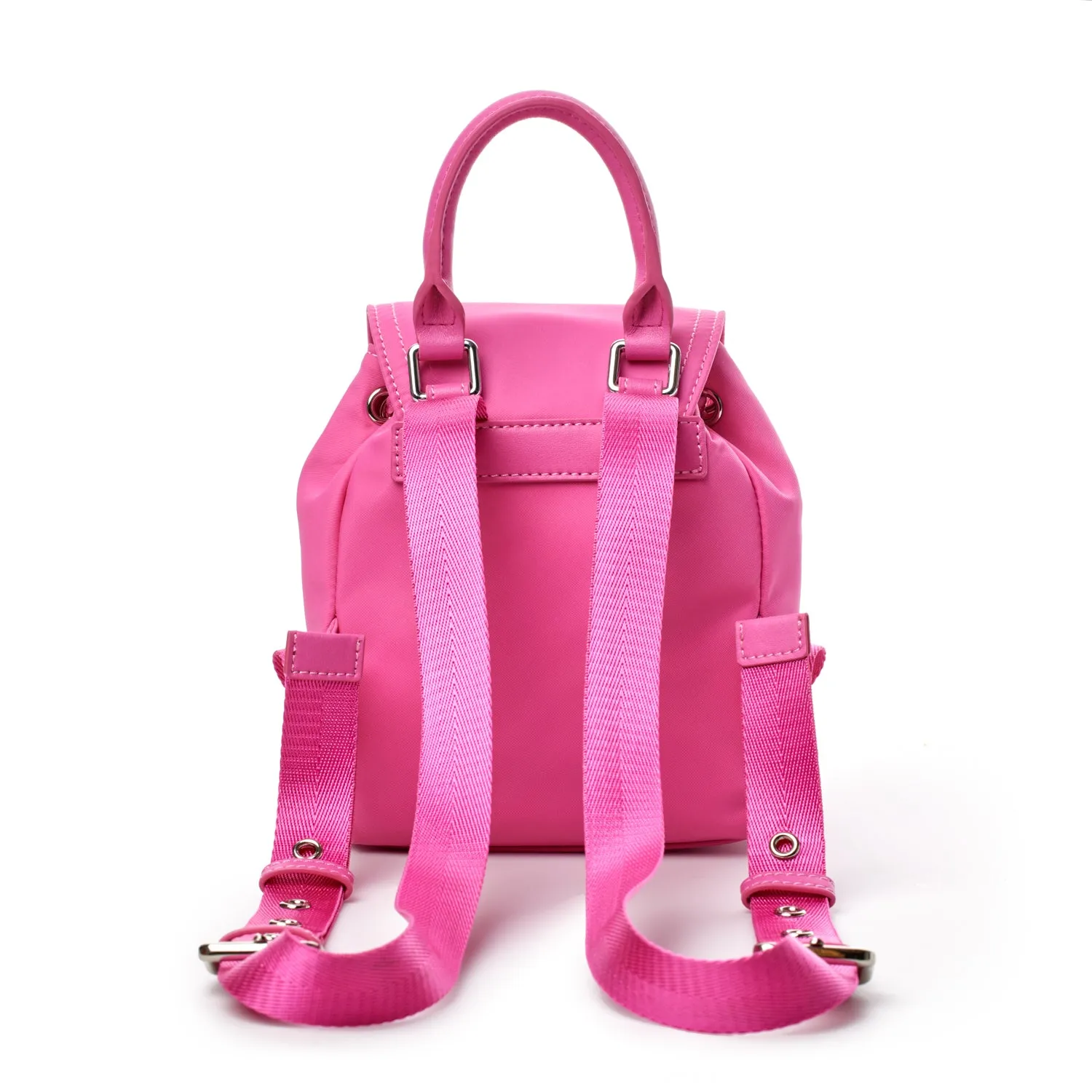 NYLON MINI BACKPACK HOT PINK