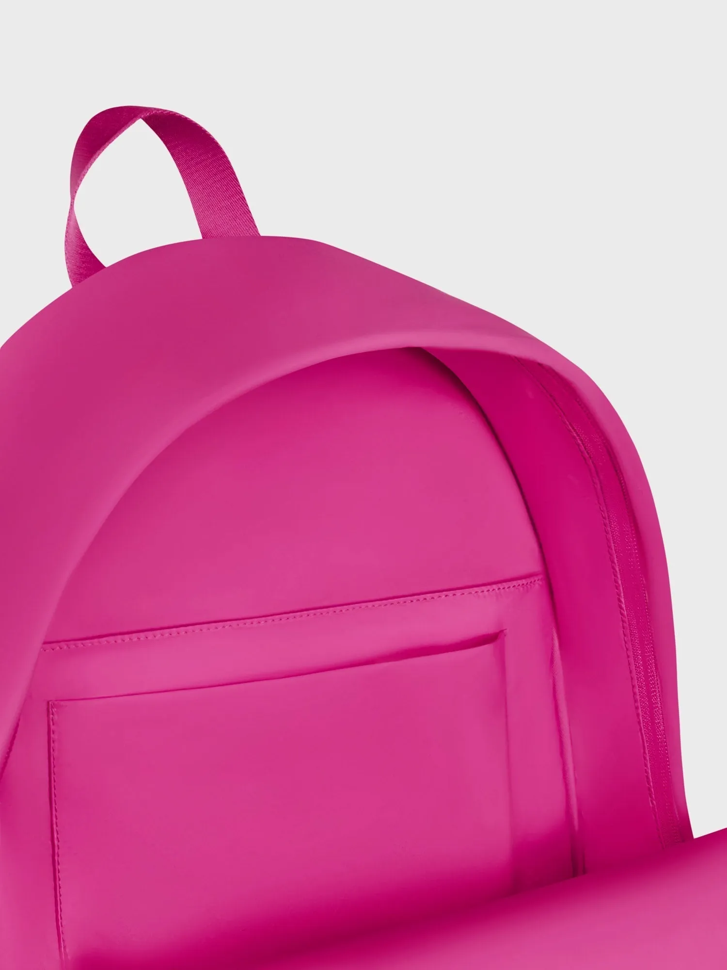 Nylon Padded Backpack—foxglove pink